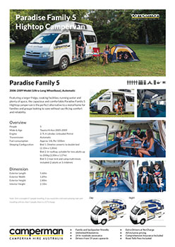 Paradise Family 5 Fact Sheet